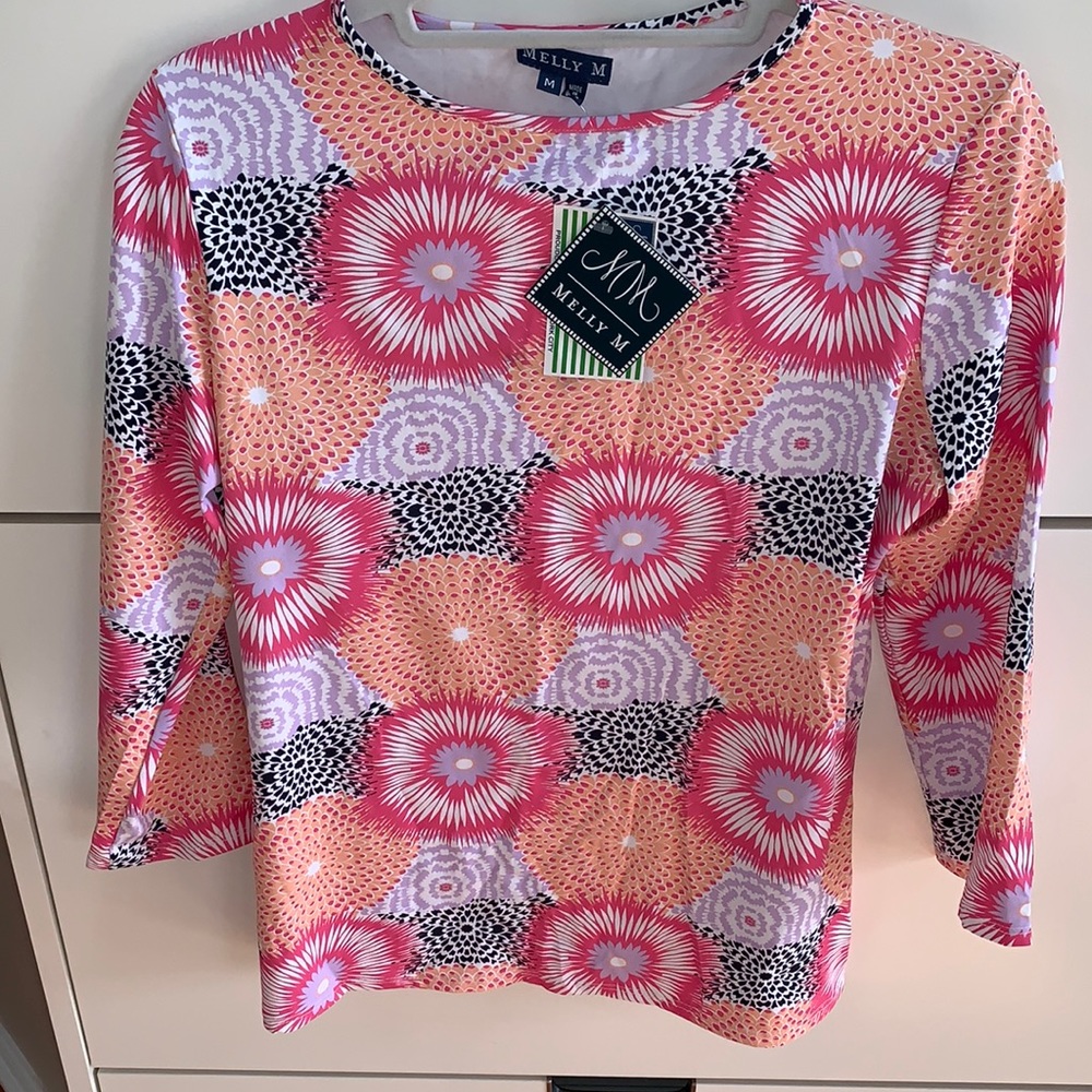 MELLY M women’s crew neck top. Sz M